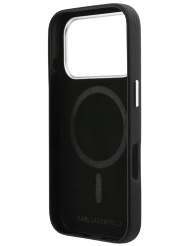 FUNDA IPHONE 17 PRO MAX KARL LAGERFELD COMPATIBLE CON MAGSAFE NEGRA