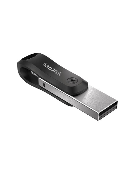 Sandisk Ixpand Pendrive flash 64gb USB tipo-a / lightning 3.2 gen 2 (3.1 Gen 2) negro plata SDIX60N-064G-GN6NN