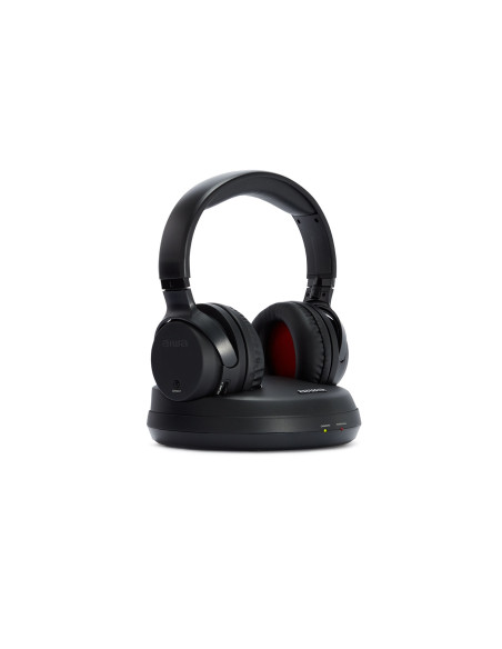 Aiwa WHF-880 auricular y casco Auriculares Inalámbrico Diadema Música Base de carga Negro