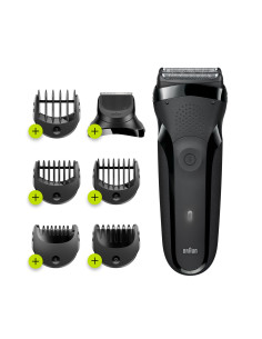 Braun Series 3 300BT Máquina de afeitar de rotación Recortadora Negro