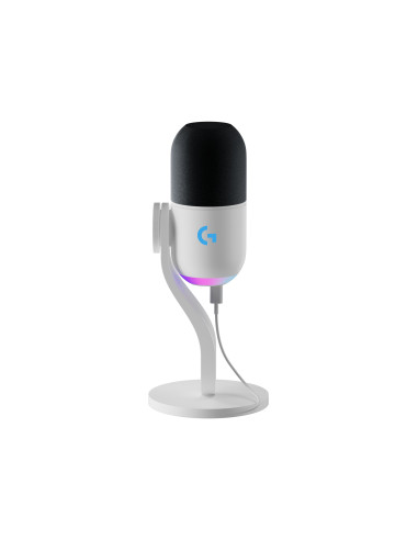 Logitech G Yeti GX, micrófono dinámico RGB con LIGHTSYNC para gaming, micrófono USB para streaming, supercardioide, Plug and Pla