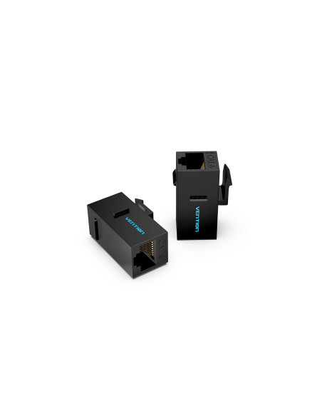 Vention Adaptador Conector RJ45 IPGB0-5 Cat6 UTP/ RJ45 Hembra - RJ45 Hembra/ 5 uds/ Negro