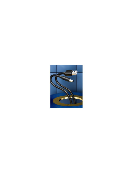 Vention Cable Alimentación CEYBF/ USB-A Macho - DC 5.5mm/ 1m/ Negro