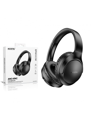 AURICULARES ACCETEL BT ANC Y ENC NEGRO