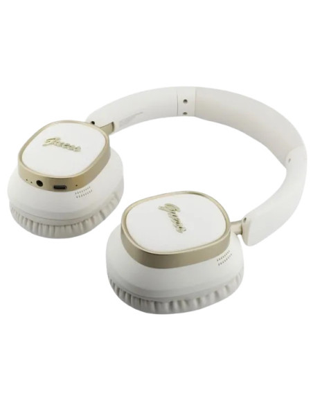 GUESS AURICULAR BLUETOOTH ENC RECTANGLE BLANCO/DORADO