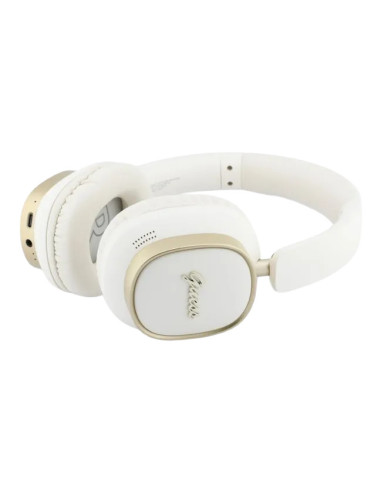 GUESS AURICULAR BLUETOOTH ENC RECTANGLE BLANCO/DORADO