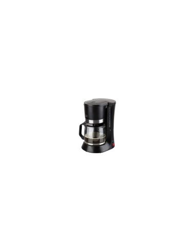 CAFETERA DE GOTEO JATA 680W HASTA 12 TAZAS FILTRO PERMANENTE JARRA DE CRISTAL PLACA CALORÍFICA ANTIADHERENTE NEGRO CA290