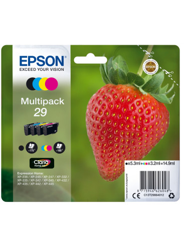 Cartucho Epson Strawberry Multipack 4-colours 29 Claria Home Ink