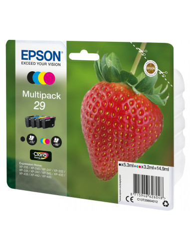 Cartucho Epson Strawberry Multipack 4-colours 29 Claria Home Ink