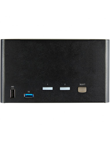 StarTech.com Switch Conmutador KVM de 2 Puertos DisplayPort 1.2 para