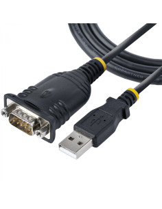 StarTech.com Cable de 1m USB a Serie, Conversor DB9 Macho RS232 a