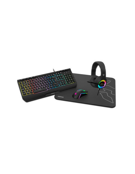 Krom Kenya teclado Ratón incluido USB Negro