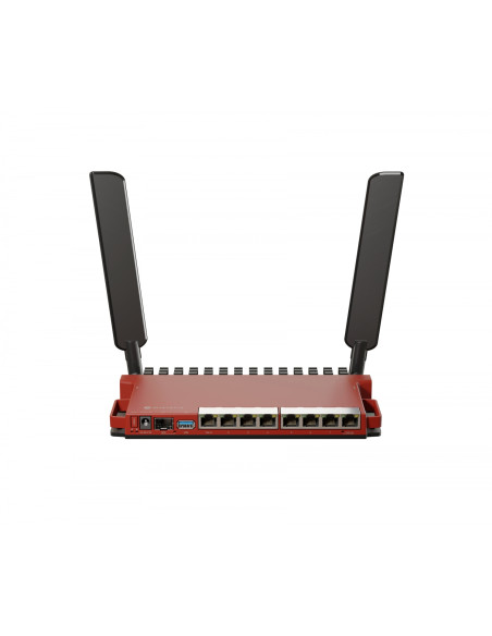 Mikrotik L009UiGS-2HaxD-IN router inalámbrico Gigabit Ethernet Banda única (2,4 GHz) Rojo