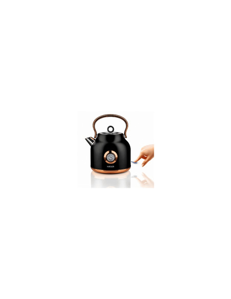 Haeger EK-22B.024A tetera eléctrica 1,7 L 2200 W Negro, Oro