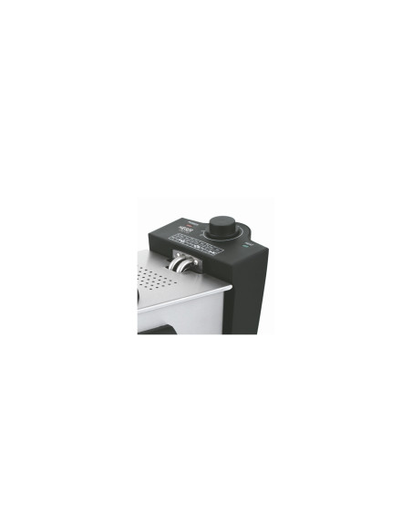 Haeger DF-3ES.017A freidora 3 L 2000 W Negro, Acero satinado