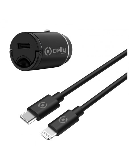 Celly CCMINILIGHT cargador de dispositivo móvil Smartphone Negro