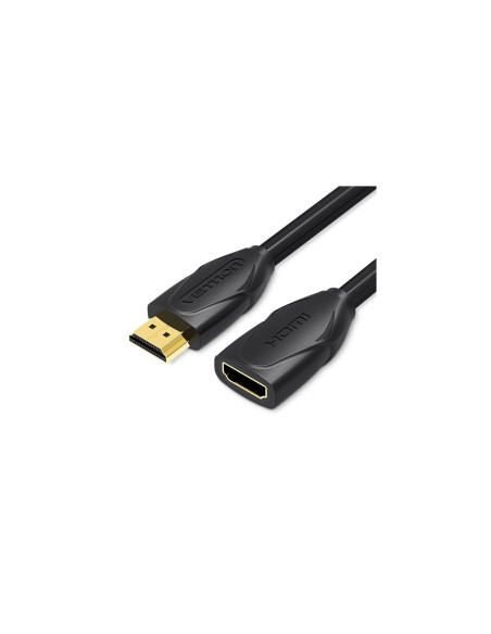 Vention Cable Alargador HDMI VAA-B06-B100/ HDMI Macho - HDMI Hembra/ 1m/ Negro