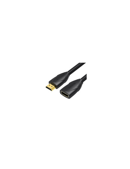 Vention Cable Alargador HDMI VAA-B06-B100/ HDMI Macho - HDMI Hembra/ 1m/ Negro