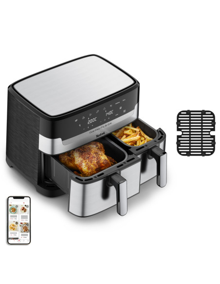 Tefal Dual Easy Fry & Grill EY905D Doble 8,3 L Independiente 2700 W
