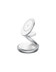 BASE CARGADOR VENTION SMARTPHONE/APPLE WATCH/AURICULARES WIRELESS SILVER 2