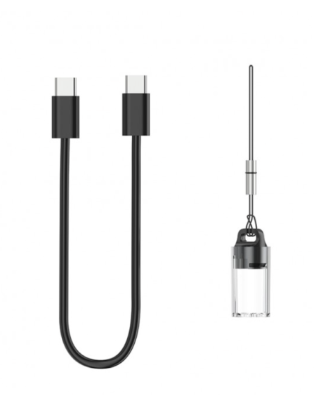 Batería Externa de Carga Rápida 20000mAh 22.5W PD+QC3.0 Con Pantalla Digital Y Cable Incorporado USB-C Gris Ocuro
