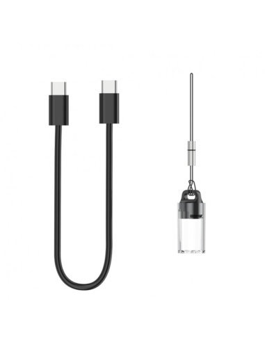 Batería Externa de Carga Rápida 10000mAh 22.5W PD+QC3.0 Con Pantalla Digital Y Cable Incorporado USB-C Negro
