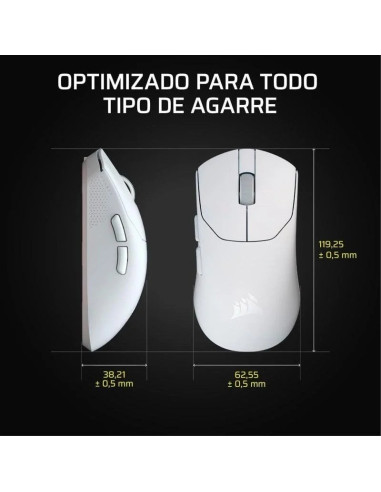 RATON GAMING CORSAIR SABRE PRO ULTRALIGHT WIRELESS WHITE