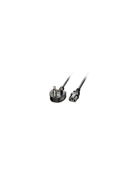 Lindy 30434 cable de transmisión Negro 3 m Enchufe tipo G C13