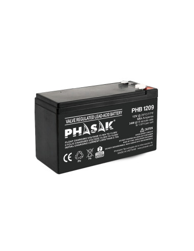 Phasak PHB 1209 baterÍ­a para sistema ups Sealed Lead Acid (VRLA) 12 V 9 Ah