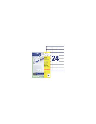 Avery 3422 etiqueta autoadhesiva Rectángulo Permanente Blanco 2400 pieza(s)