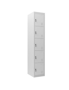 TAQUILLA METÁLICA 5 PUERTAS 1800X300X500MM CROMAD