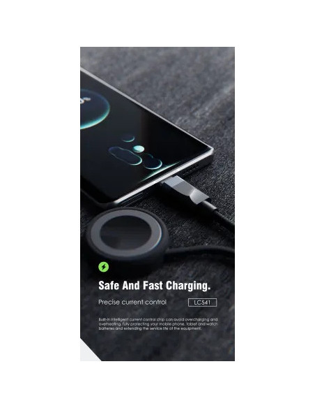 Cable Multi-Carga 60W 4 en 2 Universal Carga Magnética para Apple Watch Nylon Trenzado