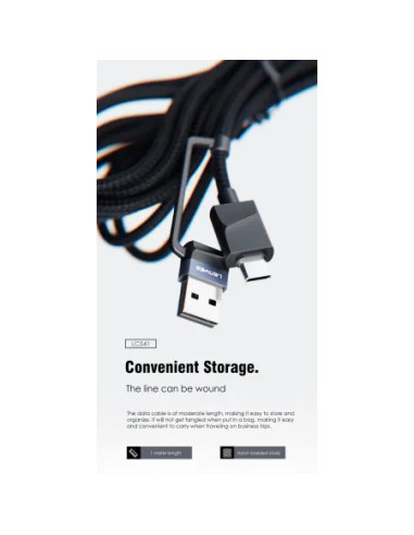 Cable Multi-Carga 60W 4 en 2 Universal Carga Magnética para Apple Watch Nylon Trenzado