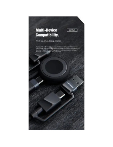 Cable Multi-Carga 60W 4 en 2 Universal Carga Magnética para Apple Watch Nylon Trenzado