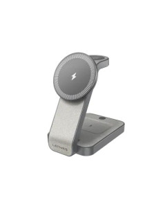 Cargador Inalámbrico 3 en 1 Lenyes 15W Fast Charge Luz Nocturna y Diseño Plegable 2