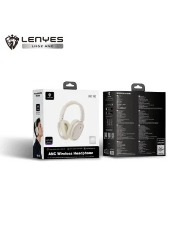 Auriculares de Diadema Bluetooth V6.0 Cancelación de Ruido Activa Autonomía hasta 32h Blanco