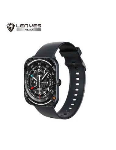 Smartwatch Lenyes Nexa Pantalla 2.01" Ultra-Bezel Llamadas Bluetooth HD Resistencia IP68 Negro