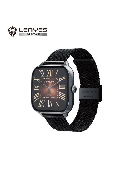 Lenyes AISTAR AI Smartwatch Pantalla HD 1.72" Integración ChatGPT Salud Pro SpO2 y Presión Negro