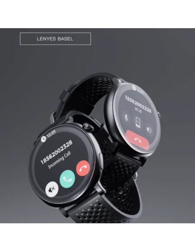 Smartwatch Lenyes BASEL Negro Pantalla AMOLED 1.43" ChatGPT Integrado Llamadas Bluetooth IP68 Negro