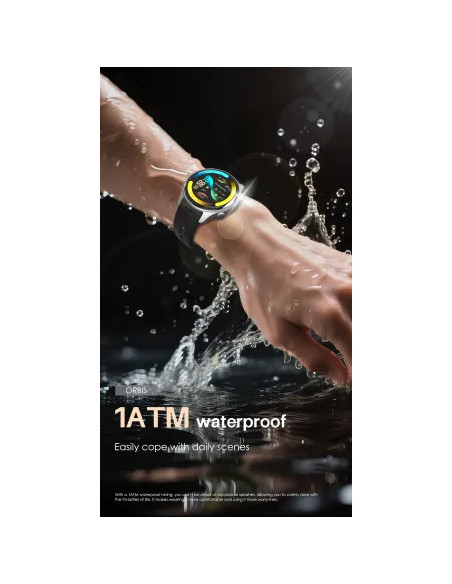 Smartwatch Lenyes ORBIS GPS Pantalla 1.43" AMOLED 1000 Nits GPS Independiente 6 Satélites Sumergible 1ATM Negro