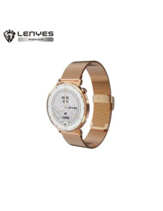 Smartwatch Ultra-Delgado Lenyes Monica Pantalla AMOLED 1.32" Perfil 8mm Bluetooth 5.4 IP68 Gold