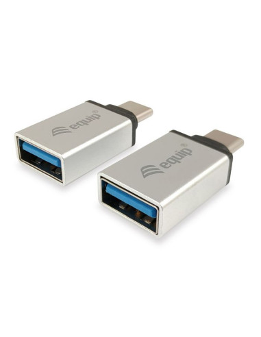 ADAPTADOR EQUIP USB-C MACHO A USB 3.0 TIPO A HEMBRA GRIS