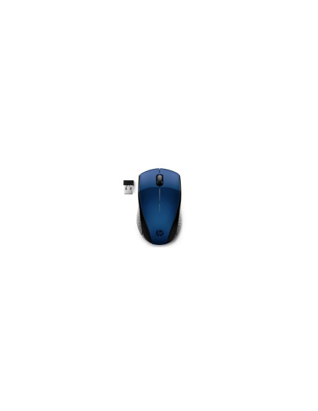 RATON INALAMBRICO HP 220 2.4GHz 1200PPP 3 BOTONES LED AZUL 1600DPI