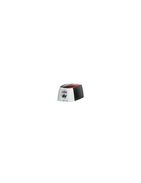 Evolis Badgy impresora de tarjeta plástica Transferencia térmica 260 x 300 DPI Negro, Rojo, Blanco
