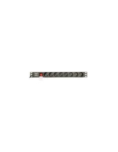 Gembird unidad de distribución de energÍ­a (PDU) 8 salidas AC 1U Negro