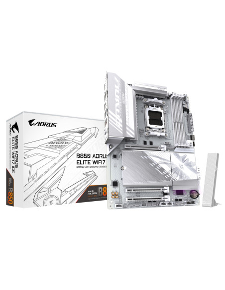 GIGABYTE B850 AORUS ELITE WIFI7 ICE Placa Base - Procesadores AMD