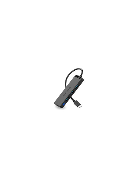 Vention TGKBB hub de interfaz USB 3.2 Gen 1 (3.1 Gen 1) Type-C 5000 Mbit/s Negro