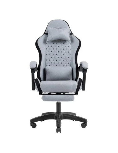 SILLA GAMING MARS GAMING MGC-X ERGONOMICO REPOSAPIES TELA PU SILVER/BLACK