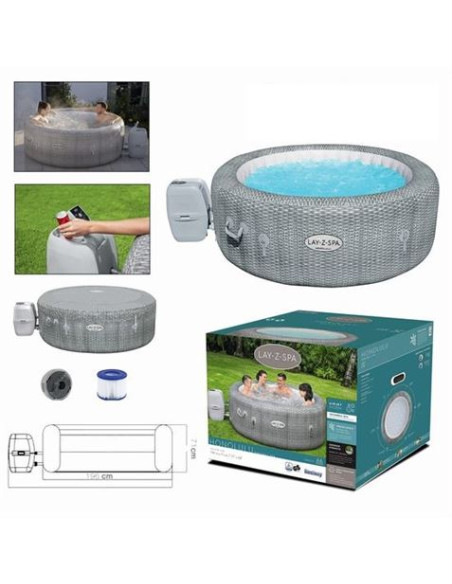SPA HONOLULU LAY-Z-SPA DIÁMETRO 196XH71CM 4-6 PERSONAS BESTWAY