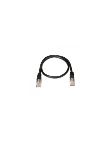 LATIGUILLO RJ45 UTP CAT-5E 0.5MT AISENS NEGRO A133-0202